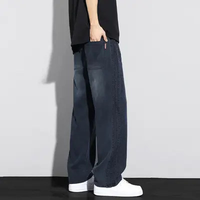 Men's Summer Tencel Thin Wide-Leg Casual Pants, Loose Fit