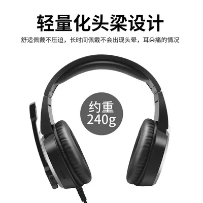Tuner A1 gaming headset, USB 7.1 surround, stereo, for computer