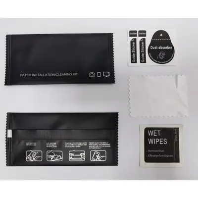Mobile phone film vehicle kit tempered film accessories set cleaning tablet static electricity - 8