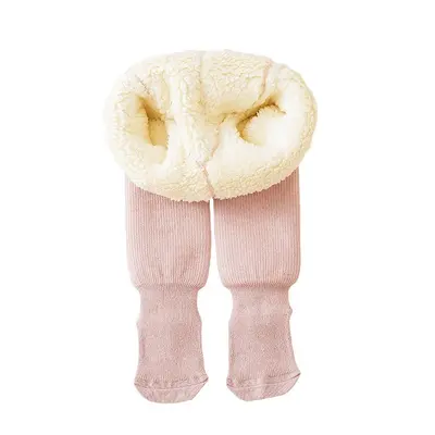Girls' Fleece-Lined Thick Leggings, Warm Children's Tights
