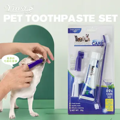 Evcil hayvan diş macunu, köpek diş fırçası, kedi diş fırçası, köpek diş fırçası, köpek ve kedi parmak diş fırçası, köpek diş macunu, kedi diş temizleme seti