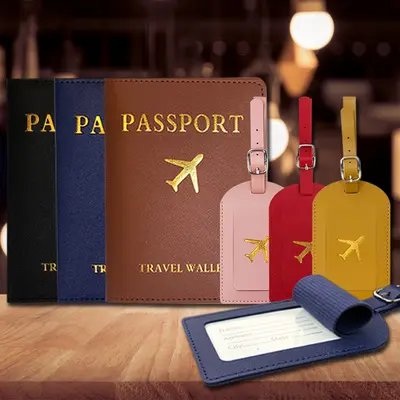 Sınır ötesi nokta bagaj etiketi pasaportluk seti bagaj etiketi pasaportluk pasaport kılıfı