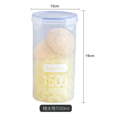 Airtight Plastic Storage Canister for Kitchen and Refrigerator - 10