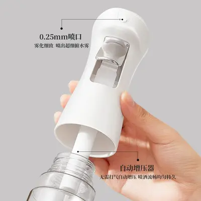 Glass oil spray bottle, hand-held, pump-type atomizer