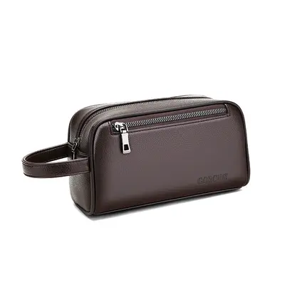 Men's Clutch Bag with Combination Lock, Large Capacity, Soft Leather - 8