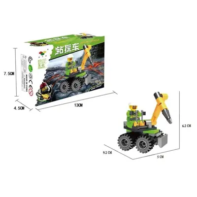 Children's Educational Particle Building Blocks, Construction Vehicle Set - 5