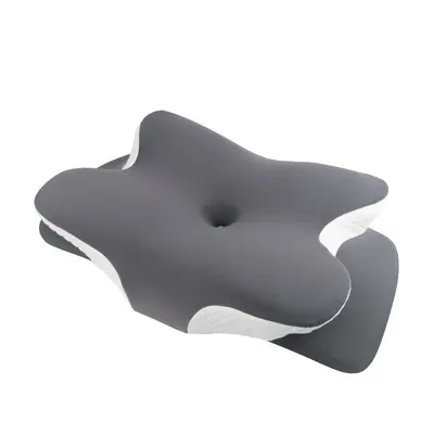 Memory foam pillow with cervical support, breathable