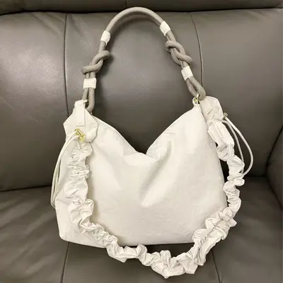 LU Convertible 1.5L 6.5L 16L Omuz Çantası Hobo Çanta Pilili Bulut Tasarımlı Çapraz Askılı Koltuk Altı Çantası
