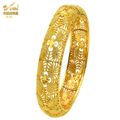 Vergoldetes Armband, Dubai Brautstil, leichter Luxus - 10