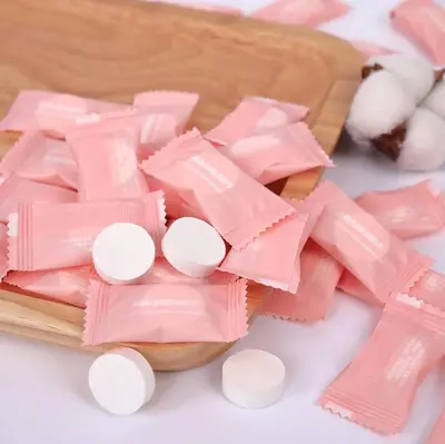 Disposable Non-Woven Compressed Face Towel for Outdoor Travel