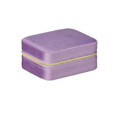 Travel Hair Accessories Storage Mirror Jewelry Box Velvet Ring Bracelet Gift Jewelry Box Necklace Storage Box