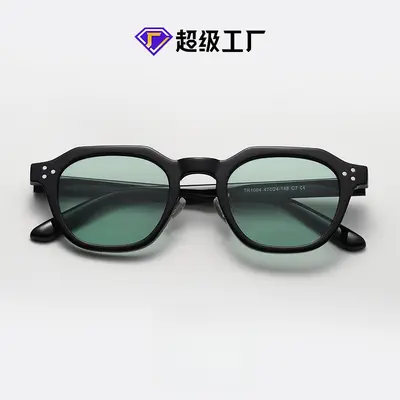Retro TR90 Polygon Polarized Punk Sunglasses for Men and Women - 4