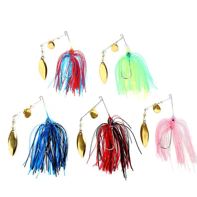 Composite Sequin Jig Lure with Water-Blocking Plate, Anti-Snag Bottom Design