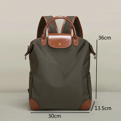 Women's Lightweight Nylon Laptop Backpack, Large Capacity - 12