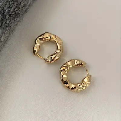 Heart design spiral geometry earrings creative style - 11