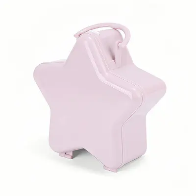 Tragbare Kosmetik-Aufbewahrungsbox, rosa