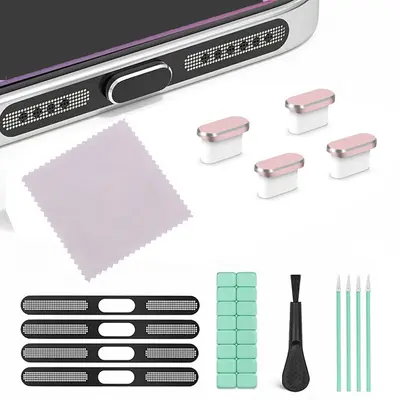 Handy-Staubschutzstöpsel Set USB-C Staubschutzstöpsel für iPhone 15/16, 17 Reinigungsset