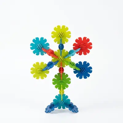 Hexagonal interlocking building blocks plastic toy