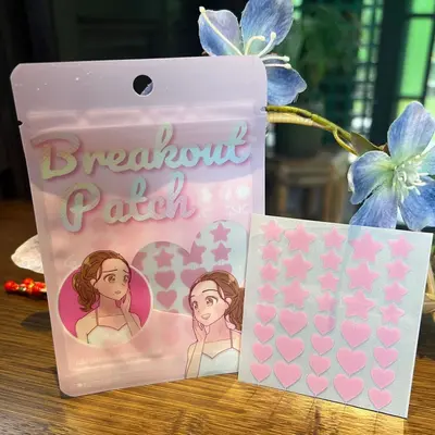 Colorful Heart and Star Hydrocolloid Acne Patches - 4