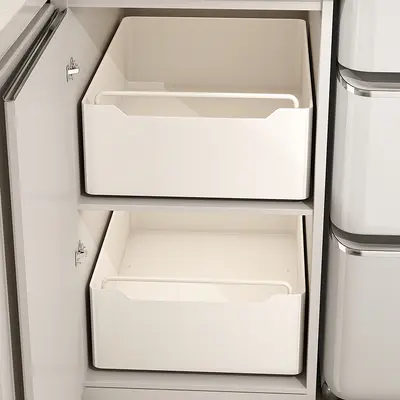 Küchen-Schubladenspeicher-Regal mit Korb