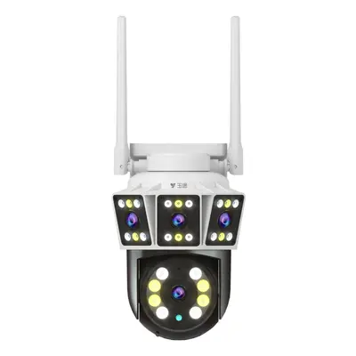 Ultra-clear surveillance for indoor and outdoor use, 360-degree lifetime data-free network, mobile phone three-screen camera, high-resolution image without blind spots.