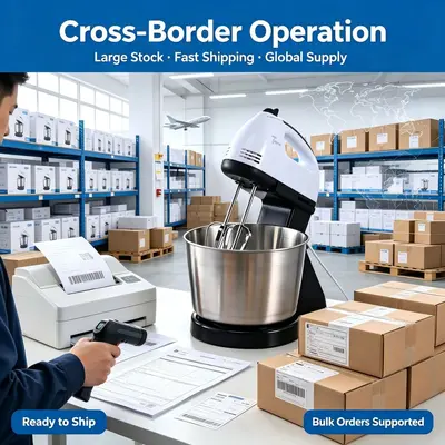 Grenzüberschreitender elektrischer Handmixer für Heimgebrauch, tragbarer Schlagsahne-Aufschläger und Knettmaschine, stationärer Handrührer, multifunktionaler Mixer
