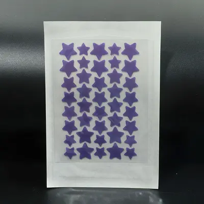 Hydrokolloid-Akne-Pflaster, 40 Stück, bunte Sternform, abdeckend, hautfreundlich, unsichtbar, atmungsaktiv, wasserfest, Großhandel aus Herstellerlagerbestand. - 7