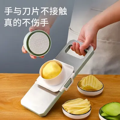Vegetable slicer and grater, stainless steel, multifunctional