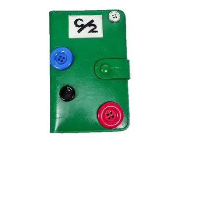 Passport storage organizer compact multi-compartment with button design