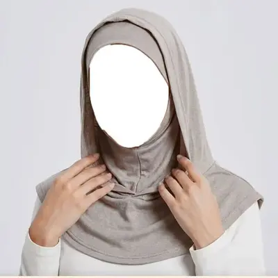 Einteilige Balaclava-Unterziehmütze mit elastischem Baumwollschal und Kapuze - 12