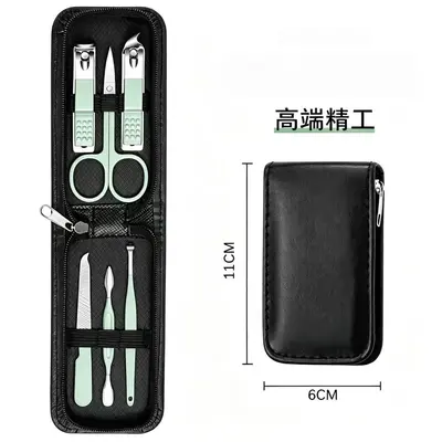 Stainless steel nail clipper set, 6-piece - 9