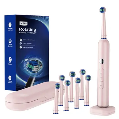 Rotating Electric Toothbrush, Long Battery Life, Oral-B Compatible Alternative - 5