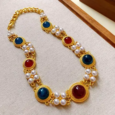 Perlenkette, Vintage-Design