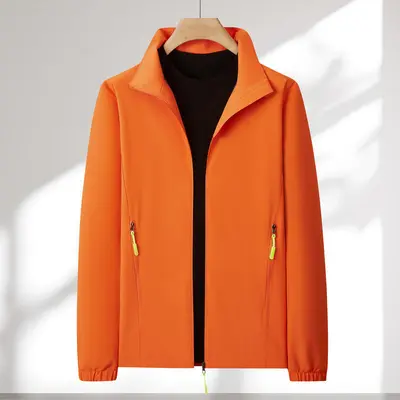 Stand-Collar Long-Sleeve Windproof Thin Windbreaker Jacket - 9