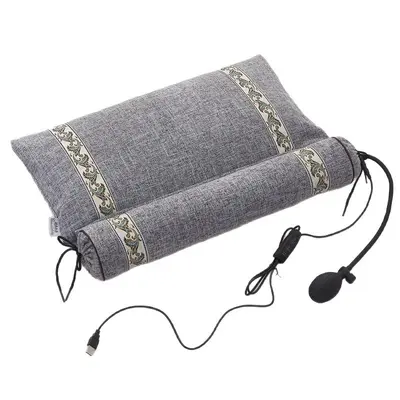 Buckwheat Senna Seed Cervical Pillow, Special Sleep Aid Pillow Cylindrical Anti-arch Traction Pillow for Sugar Sleep
