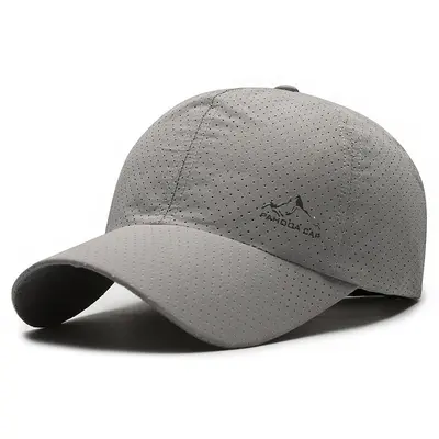 Sommer-Schnelltrocknende Baseballkappe mit Bergspitzen-Druck, perforierte Spitzkappe für Outdoor-Sport und Freizeit-Sonnenhut, Cross-Border-Livestream - 8