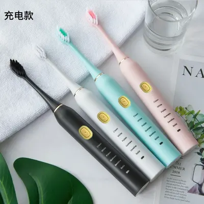 源头厂家直销电动牙刷款成人全自动智能家用细软毛高颜值电子静音