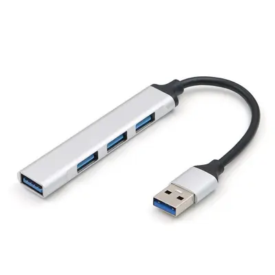 Black USB docking station USB3.0 multifunctional 4-in-1 hub computer splitter, type-c docking station - 11