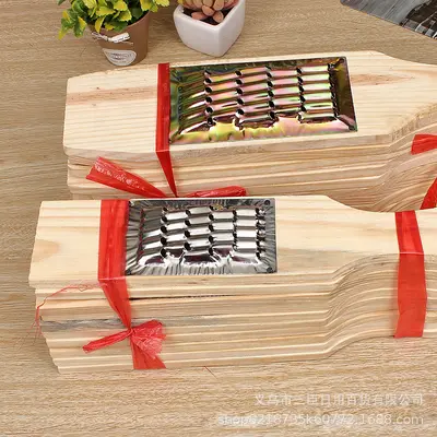 Wooden Board Vegetable Chopper with Stainless Steel Radish Grater