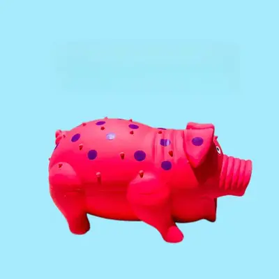 Funny Squeaky Pig Plush Dog Toy, Durable and Chew-Resistant - 2