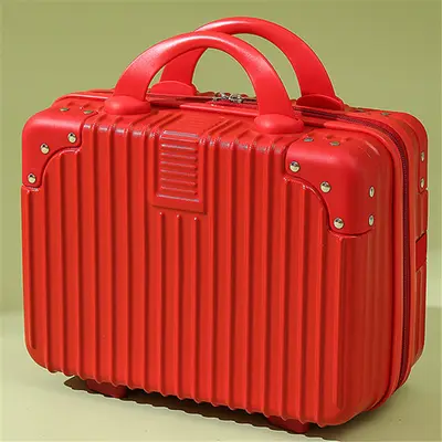 Neujahrsgeschenkbox Rot Handkofferchen 14 Zoll Kosmetikkoffer Mini-Reisekoffer Reiseandenken Kleiner Zahlenkombinations-Koffer - 7
