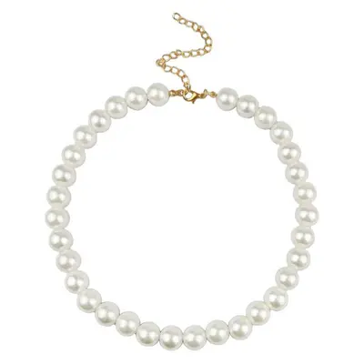 Retro imitation pearl necklace, Korean style, minimalist
