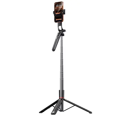 Selfie-Stick für Smartphones Fotografie-Gadget Video-Reise tragbar Hand-Halter Vlog Live-Streaming-Halterung Stativ mit Bodenständer