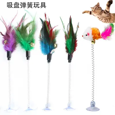 Kafeste Fare Şeklinde Kedi Oyuncağı, İnteraktif Peluş Fare - 3