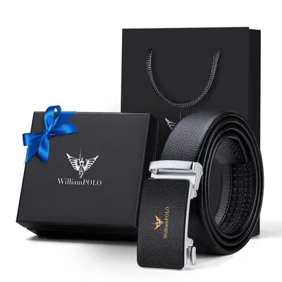 Emperor Paul leather belt for men, genuine leather, business alloy belt, automatic buckle belt, premium genuine trendy belt for men. - 8