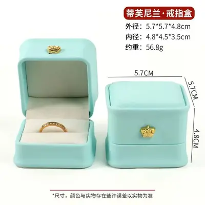 Moissanite square ring, luxury gemstone women's ring - 9