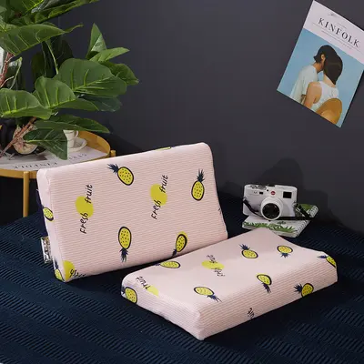 Natural latex pillow pure cotton core child and adult sizes - 8