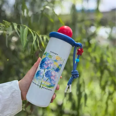 Wasserglas Sommer Edelstahl Trinkhalm Eis Thermoflasche 316 große Kapazität hochwertige Optik elegantes Design Teeglas - 12