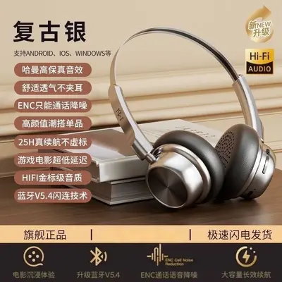 Retro vintage bluetooth headphone wireless high-quality audio - 11