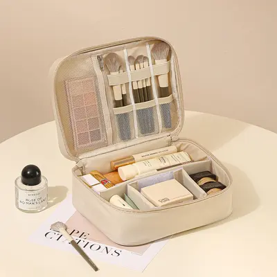 Large makeup bag, portable water-resistant - 8